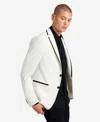 Kenneth Cole Ready Flex Contrast-trim Chuck Dinner Jacket In Yellow
