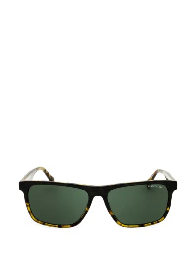 Kenneth Cole Rectangle-frame Sunglasses In Multi