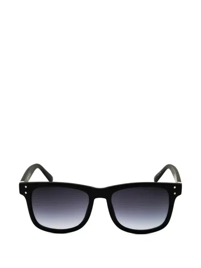 Kenneth Cole Rectangle-frame Sunglasses In Black