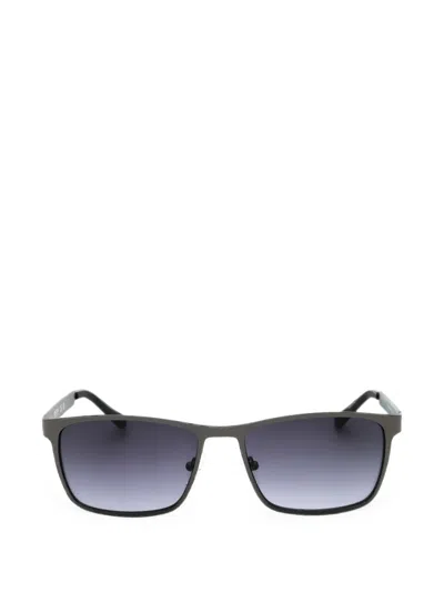 Kenneth Cole Rectangle-frame Sunglasses In Blue
