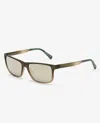 Kenneth Cole Rectangular Ultem Sunglasses In Green