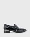 Kenneth Cole Reece Crinkle Patent Penny Loafer In Black
