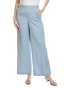 Kenneth Cole Refined Flat Front Linen-blend Pant In Multi