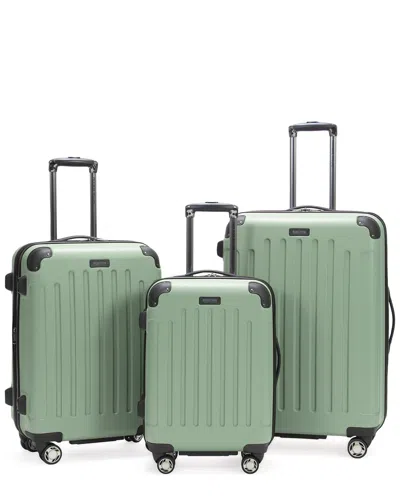 Kenneth Cole Renegade 3pc Luggage Set In Green