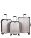 Kenneth Cole Renegade 3pc Luggage Set In Silver