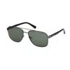 Kenneth Cole Black Resin Sunglasses In Black