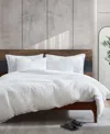 Kenneth Cole Reversible Solid White Waffle Comforter Set