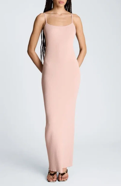 Kenneth Cole Ribbed Cami Sweater Dress In Pink
