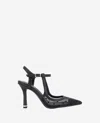 Kenneth Cole Romi Slingback Pump In Black,black Mesh