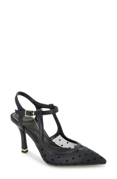 Kenneth Cole Romi Slingback Pump In Black,black Mesh