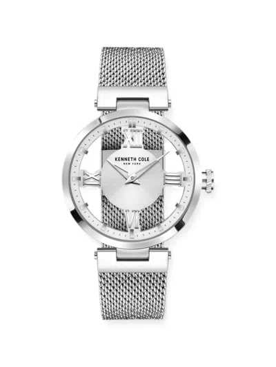 Kenneth Cole 라운드 페이스 32mm 시계 In Silver