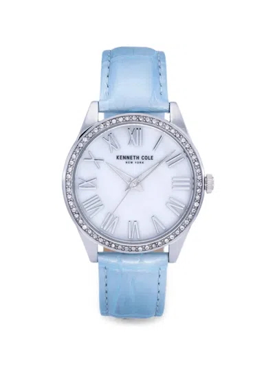 Kenneth Cole 라운드 페이스 39.5mm 시계 In Blue