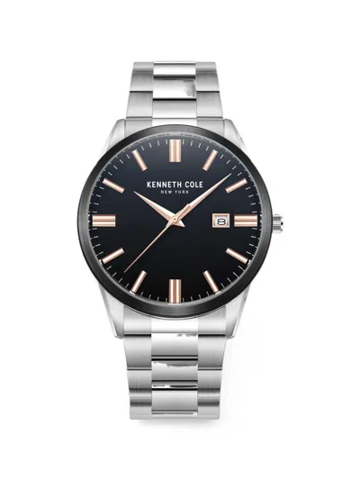 Kenneth Cole 라운드 페이스 42mm 시계 In Metallic