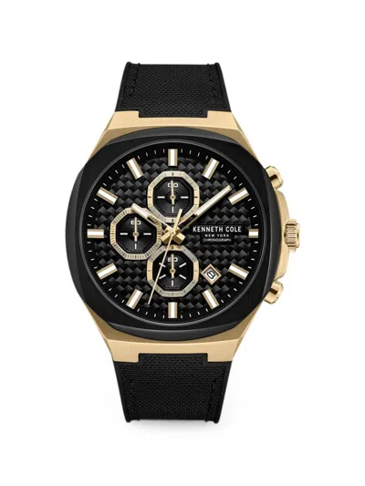 Kenneth Cole Round-face 43.5mm Watch In Black