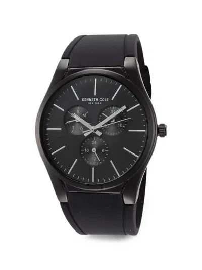 Kenneth Cole 라운드 페이스 44mm 시계 In Black