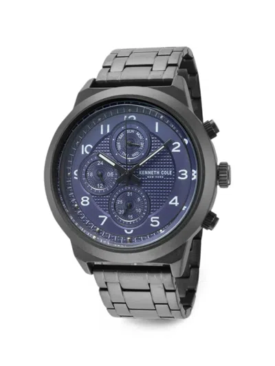 Kenneth Cole 라운드 페이스 47mm 시계 In Blue