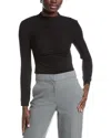 Kenneth Cole Ruched Knit Top In Black