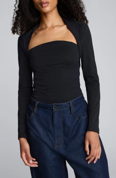 KENNETH COLE KENNETH COLE RUCHED SQUARE NECK TOP