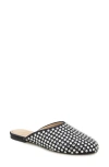 Kenneth Cole Saddie Studded Rhinestone Mule In Black