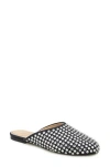 Kenneth Cole Saddie Studded Rhinestone Mule In Black