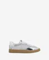 Kenneth Cole Sam Platform Sneaker In Silver Mesh