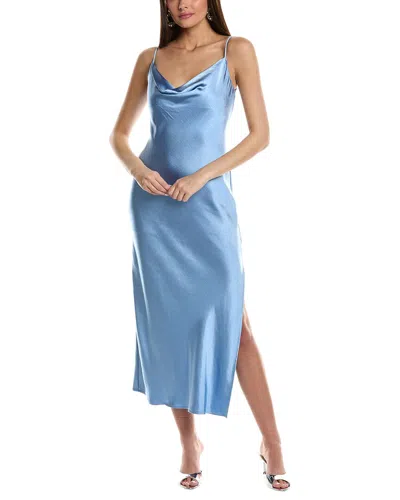 Kenneth Cole Satin Cowl Midi Dress