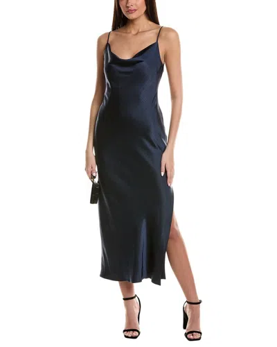 Kenneth Cole Satin Cowl Midi Dress
