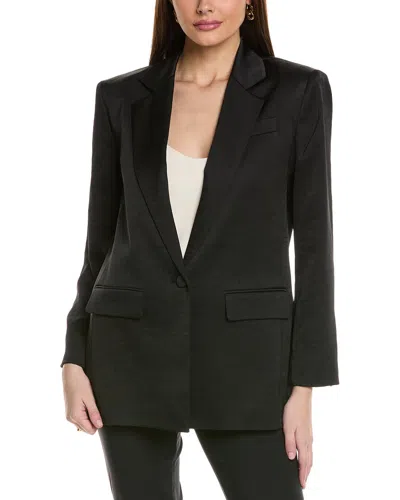 Kenneth Cole Satin Jacket In Black