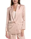 Kenneth Cole Satin Jacket In Pink