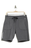 Kenneth Cole Scuba Jogger Shorts In Black Heather