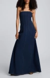 Kenneth Cole Women's Strapless Maxi Dress In Blue
