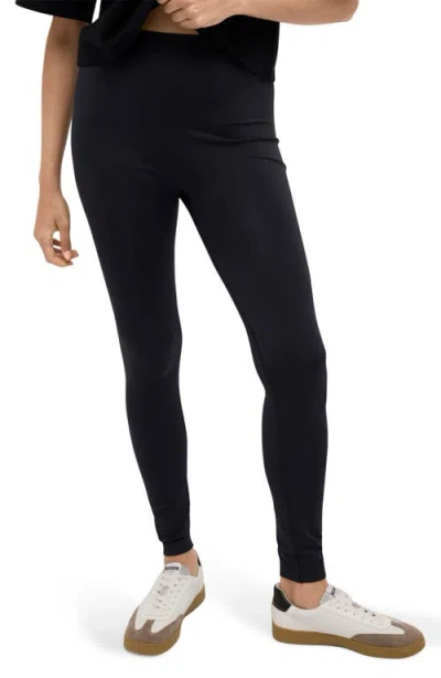 Kenneth Cole Seamless Leggings In Black