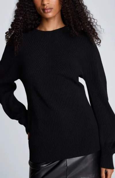 Kenneth Cole Seamless Mock Neck Sweater In Black