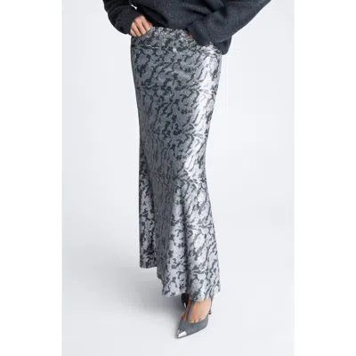 KENNETH COLE KENNETH COLE SEQUIN BIAS CUT MAXI SKIRT