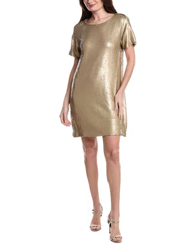 Kenneth Cole Sequin Shirt Dress In Green