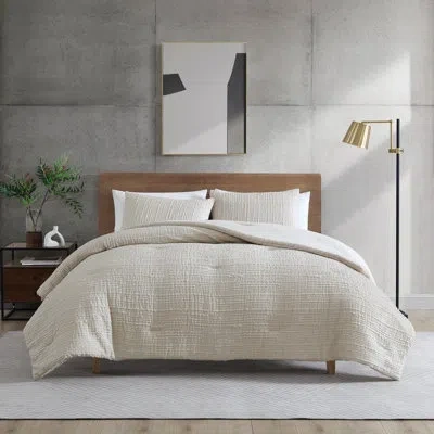 Kenneth Cole Serenity Wavy Lines Duvet Cover Set In Multi