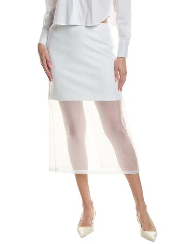 Kenneth Cole Sheer Organza Pencil Skirt