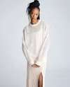 Kenneth Cole Sheer Oversized Crewneck Sweatshirt In Multicolor