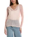 Kenneth Cole Sheer Oversized Sweater