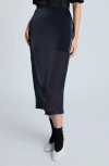 Kenneth Cole Women's Sheer Pencil Skirt In Black