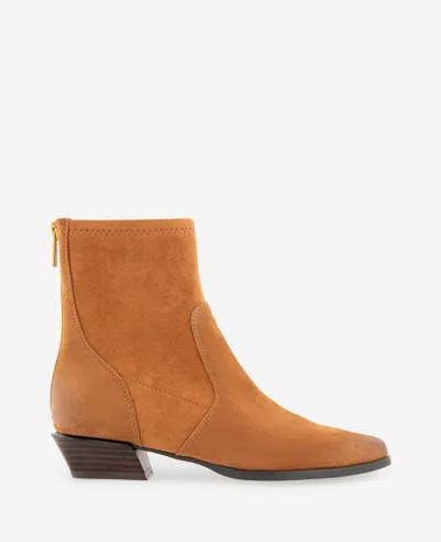 Kenneth Cole Sheri Suede Back Zip Bootie In Brown