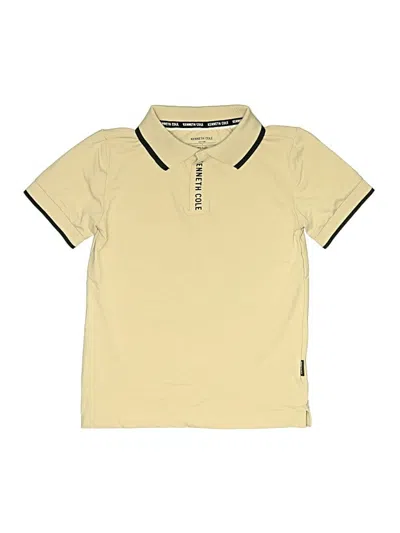 Pre-owned Kenneth Cole Kids' Short Sleeve Polo Shirt In Tan