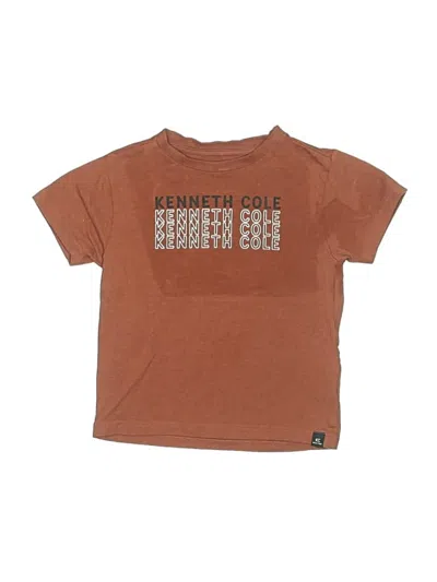 Pre-owned Kenneth Cole Kids' Short Sleeve T-shirt In Brown