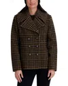 Kenneth Cole Short Wool-blend Jacket In Multi
