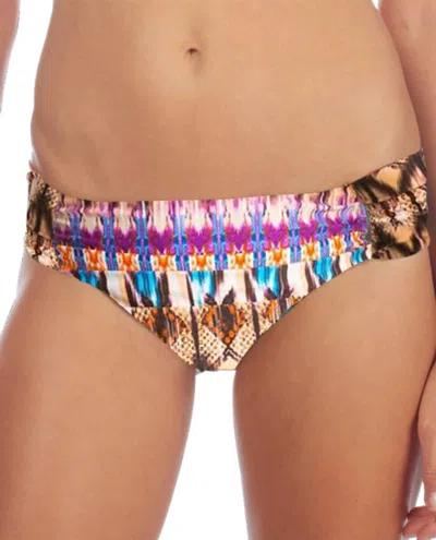Kenneth Cole Side Sash Hipster Swim Bottom In Mojave In Multi