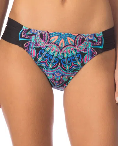 Kenneth Cole Side Shirred Hipster Bikini Bottom In Dream Weaver In Multi