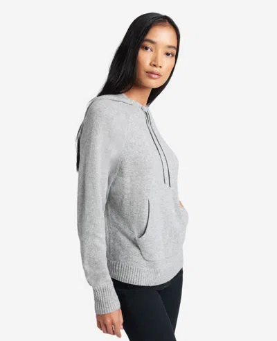 Kenneth Cole Site Exclusive! Knit Hoodie In Heather Grey