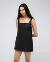 Kenneth Cole Strappy Open Back Shift Dress In Black