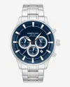 Kenneth Cole Skeleton Automatic Stainless Bracelet Watch In Silver