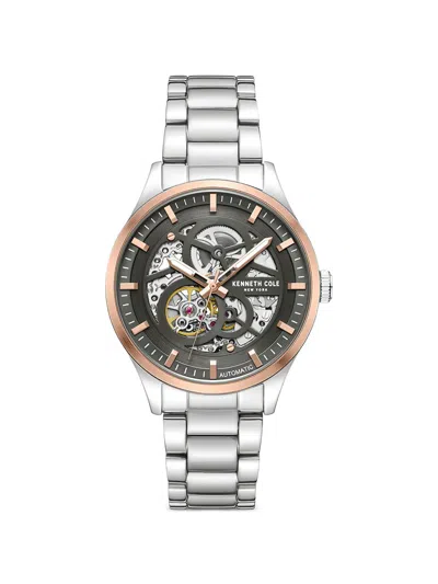 Kenneth Cole Skeleton-dial 42mm Watch In Green